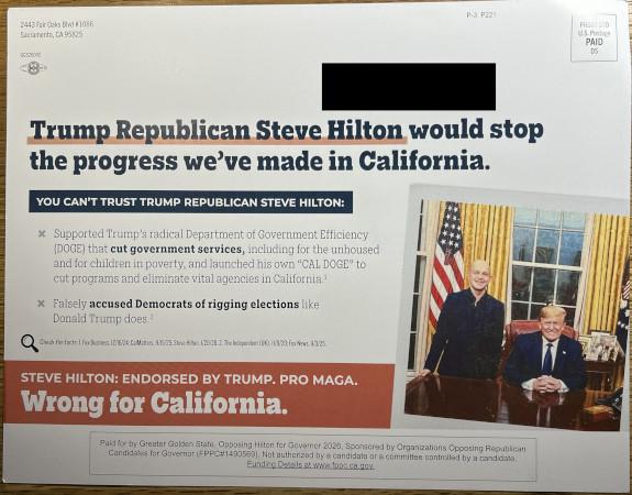 Anti-Hilton mailer